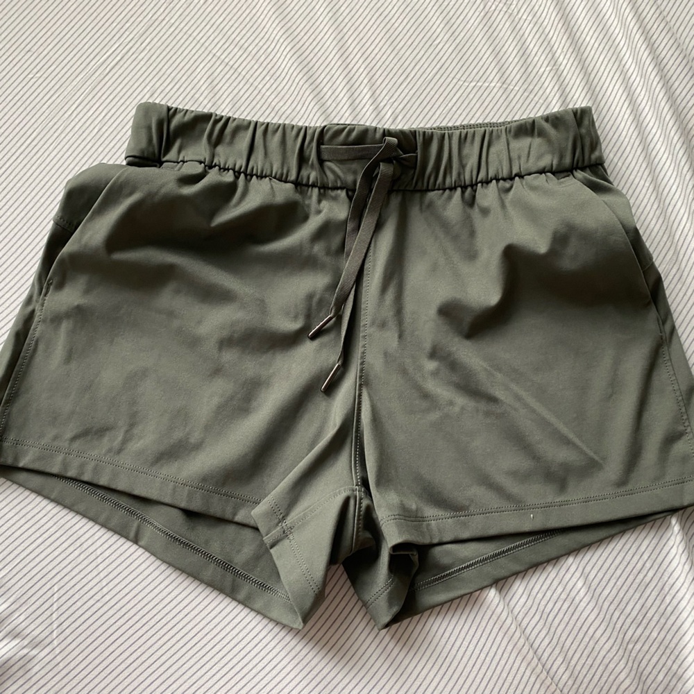 CRZ yoga high waist shorts green